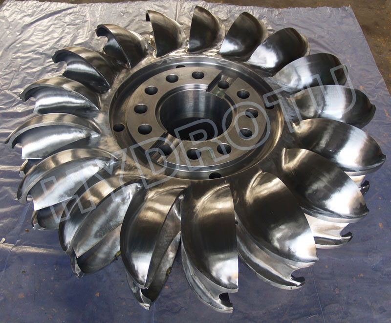 Hydropeltonturbine-Läufer mit Schmiede CNC, der für hohes Hauptwasserkraft-Projekt maschinell bearbeitet