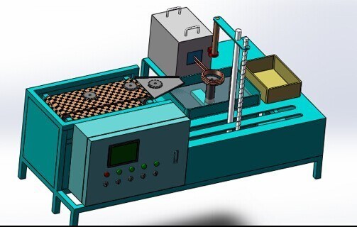 Induktionsverhärtungs-Werkzeug Ausrüstung CER-FCC 100KW 10-50khz mit PLC-Steuerung